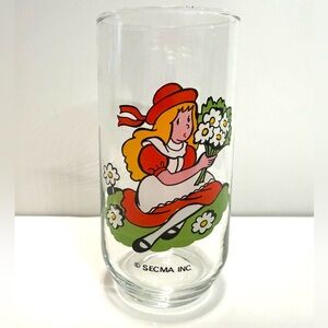 Vintage Alice in Wonderland SECMA Drinking Glass – Approx. 4.75”